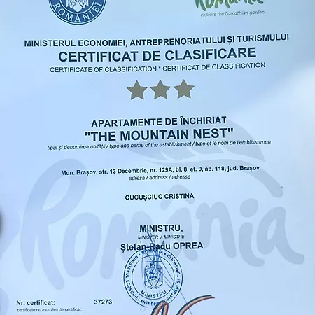 The Mountain Nest Appartement Braşov